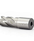Heavy Duty Annular Cutter With Weldon Shank Made For Magnetic Drills And Shop Mills Built Rock Solid Out Of Premium High Speed Steel with a 11/16in cut diameter.