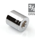 Three Eighths Inch Drive 21 MM 6 Point Socket For Hex Fasteners With Slim Walls And Shallow Well Maximizes Torque Prevents Rounding