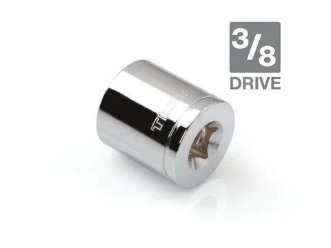 Three Eighths Inch Drive 21 MM 6 Point Socket For Hex Fasteners With Slim Walls And Shallow Well Maximizes Torque Prevents Rounding