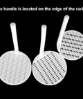 Versatile PTFE Cleaning Rack for silicon wafers and conductive glass with edge handle, 60mm diameter, 1.5mm slot width