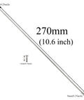 Diagram showing Stainless Steel Bike Spokes 270mm 14G Set With 14mm Nipples For Mountain And Road Bikes dimensions.