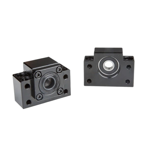 SFU1610 Metal Ballscrew And HGR20 Linear Rail Kit With HGW20CC Carriage Blocks, black steel carriage blocks.