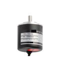 Front view of Pro Grade Absolute Rotary Encoder TRD-J1000-RZ With Switch, rugged, anti-corrosion, for automotive electronics.