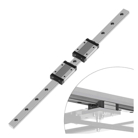 Super Smooth High Precision Linear Guide Rail Kit Featuring 400 Mgn12h Blocks For Super Accurate Motion Control And Zero Friction Performance With Easy Install Setup And Low Maintenance Design That Will Keep Your Machines Running Like A Dream No, 2 rails, aluminum