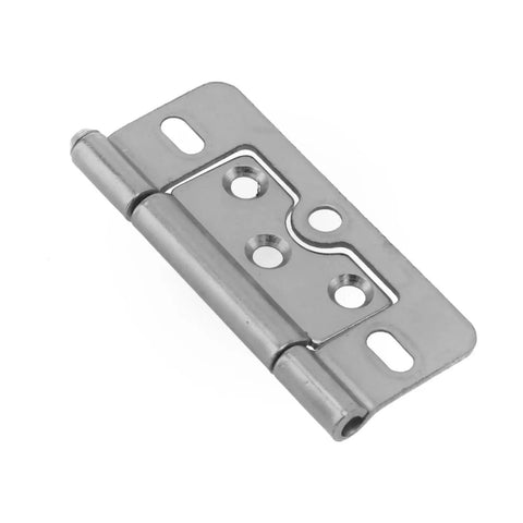 Rotating Concealed Door Hinges For Cabinets And Wardrobes, Heavy Duty Iron Flat Hinge 1Pc, shown at an angle with mounting holes