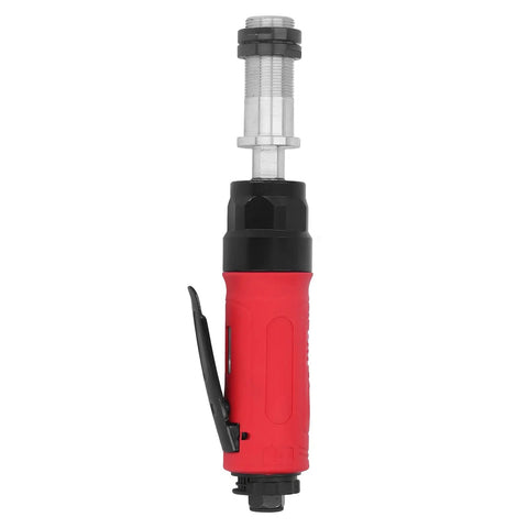 Beefy Straight Air Die Grinder 3500 Rpm High Performance Pneumatic Tool with red rubber handle for metal cutting jobs
