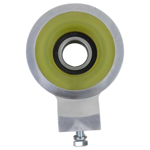 Premium Billet Aluminum Driveshaft Carrier Bearing With High Grade Polyurethane Insert for 1958 to 1964 Chevy Impala, front view.