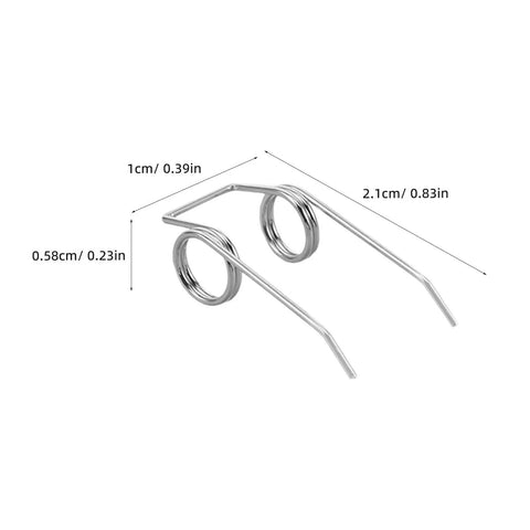 Torsion Spring Kit Stainless Steel For 4 Pc Kettle Lid Repair, 2.1cm spring with 1cm arm and 0.58cm coil
