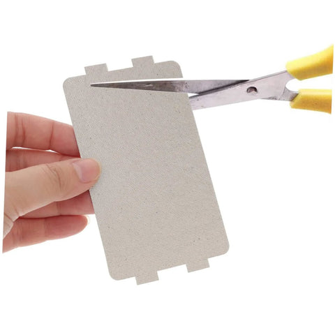 Cutting piece from Six Piece Microwave Oven Mica Sheet Insulation And Waveguide Cover Heat Resistant Crisper Liner Splatter Shield Set