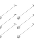Six Piece Cabinet Door Lift Support Rod Set Beefy Heavy Duty Iron Drop Down Hinges For Furniture And Cupboards With Quiet Close Feature