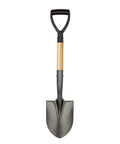 Round Small Shovel With Wooden D Handle For Digging And Planting, 28 Inch Carbon Steel Garden Shovel With Rust Resistant Blade, Heavy Duty