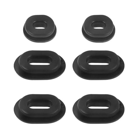 12 Pack Side Cover Grommets Kit For CG125 Rubber Grommet Set Replacement For Your Ride Classic Motorcycle Side Covers Durable Rubber Seals For CB100K CL100S SL100K XL100 CB125S CT125 TL125 XL125 CB200K CB200T And More. Black rubber side cover grommets, 12-pack, oval shape