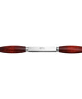 Classic Draw Knife For Wood Splitting And Carving, stainless steel 4.5 inch blade with wooden handles, pro grade woodworking tool