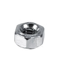 Close-up of a single stainless steel nut from the Small Screw Nut Assortment Kit with sizes M1 to M1.6 for DIY projects and repairs.