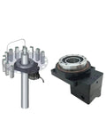 Industrial Grade Heavy Duty Top Shelf Cnc Hollow Rotating Table Featuring Dd Motor Cam Indexer And Precise Rotary Actuator with gear mechanism.