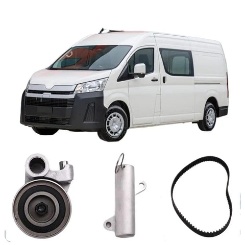 Best Timing Belt Pulley Kit For Toyota Vigo Innova Fortuner 2005 To 2014 Swap Easy With Parts Like 13540-67020 13505-0L010 13568-39016 And Fix Your Engine No Stress. white van timing belt kit with pulley, tensioner and belt