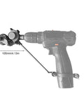 High Performance Electric Drill Sheet Metal Cutter Nibbler Attachment attached to a power drill for precise metal cutting.