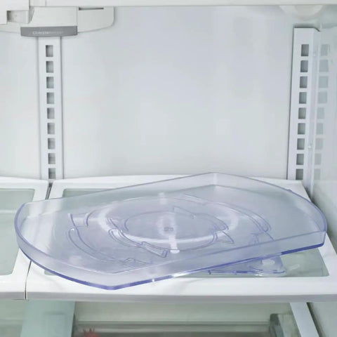 Smart Spin Rotating Refrigerator Organizer Lazy Susan For Spice Rack Condiment Storage In Clear Fridge Display