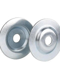 Heavy Duty Bench Grinder Arbor Washers And Flanges Set Built Tough For Half And Five Eighth Inch Shafts, steel washers top view.