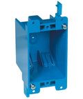 1-Gang Old Work PVC Switch And Outlet Box With 14 Cu In Capacity, 4-1/8 Inch Length, 2-1/4 Inch Width, 2-3/4 Inch Depth In Blue