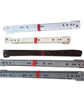 Assorted colors of One Piece Iron And Nylon Wheel Drawer Slide With Steel Track Rail for furniture use