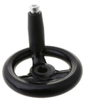 3.9 Inch Hand Wheel With Revolving Handle for Milling Machine, metal hand crank with threaded hole, industrial tool accessory