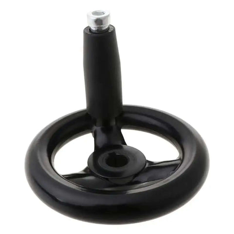 3.9 Inch Hand Wheel With Revolving Handle for Milling Machine, metal hand crank with threaded hole, industrial tool accessory