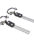 Heavy Duty Universal Exhaust Hangers For Tailpipe And Muffler, metal clamps with rubber cushions, 2 pack