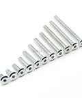 Furniture Connector Bolts Hex Flat Head Allen Screws Zinc Plated Steel M4x20 20 Pieces Heavy Duty