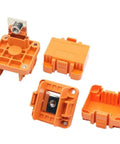 Rock Solid Heavy Duty 350 Amp Copper Connector For Lithium Battery Banks And Stationary Energy Storage Systems, orange, durable design