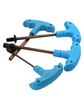 Heavy Duty T Handle Hex Wrench Set From H2 To H10 Metric Key Tool With Long Alloy Steel Handle Perfect For Furniture Assembly Bike Repair And Mechanic Maintenance Kit In Cool Blue, blue T-handle hex wrench set with alloy steel shafts