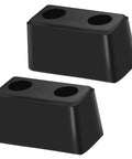 Heavy Duty Rubber Bumper Blocks Two Pack For Dock Safety And Vehicle Protection 6 Inch By 3 Inch By 3 Inch Dock Buffers