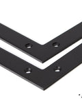Rustic Barn Door Corner Brackets Set 4.9 In Matte Black L Shape Sliding Door Hardware For Farmhouse Mirrors Frames Garden Gate And Garage 4 Pc