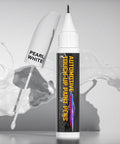 Pearl White Car Touch Up Paint Pen Two In One Scratch Repair For Deep Damages And Chips with brush and metal tip