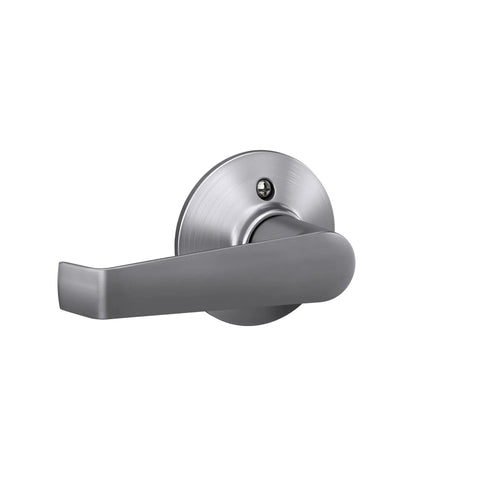 Elan Door Lever Hall And Closet Non Locking Passage Handle Satin Chrome With Easy Self Aligning Screws
