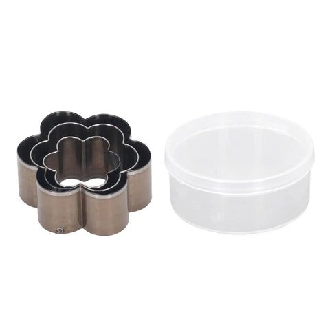 Flower Shape Leather Cutting Die Punch Set For DIY Crafts Three Sizes 30mm 40mm 50mm Steel Die Punches with storage container