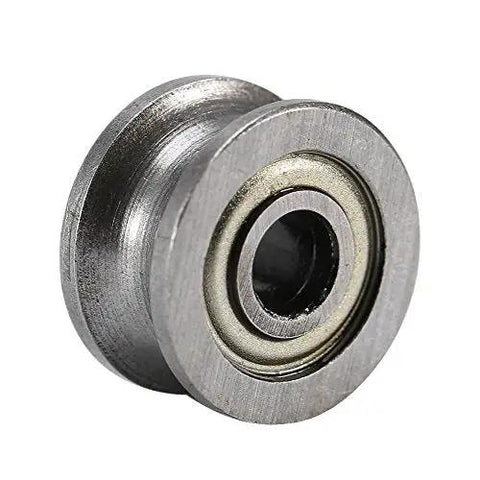 10Pcs U624ZZ U Ball Bearings Double Shielded Carbon Steel For Rail Track Linear Motion Tiny Yet Tough Mini Bearings close-up view