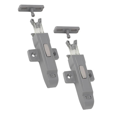Cabinet Door Push Latch With Self Locking Mechanism Durable ABS For Cupboards Wardrobes And Bookcases Easy Install With Collision Cushioning