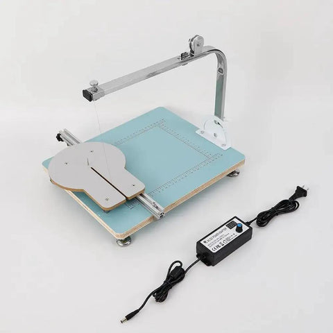 Stainless Steel Hot Wire Cutter For Foam And Plastic On A Beefy Working Table 110V Foam Cutting Machine With Power Adapter