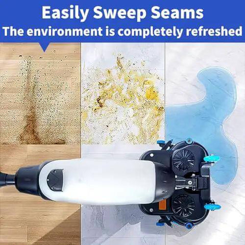 Lightweight 17 Inch Industrial Grade Commercial Floor Polisher With 240 RPM Buffer Dual Brush Heads on dirty floor