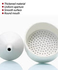 Porcelain Buchner funnel from Beast Lab Vacuum Filtration Kit With Pump Buchner Funnel Filtering Flask Filter Papers Rubber Tubing And Stopper 250 Ml Distillation And Filtration Apparatus For Precise Vacuum Filtration.