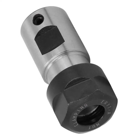 Heavy Duty C16 ER11 Milling Holder Chuck Collet Spacer Sleeve for deep hole metal machining with a silver and black finish.