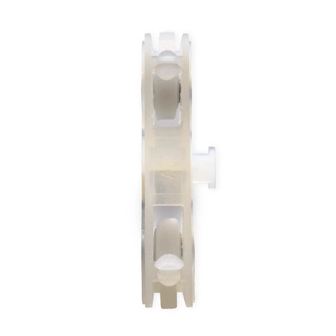 Heavy Duty Adjustable Window Roller Replacement With Slick Nylon Wheels For Vinyl Windows Lowkey smooth operation side view of roller