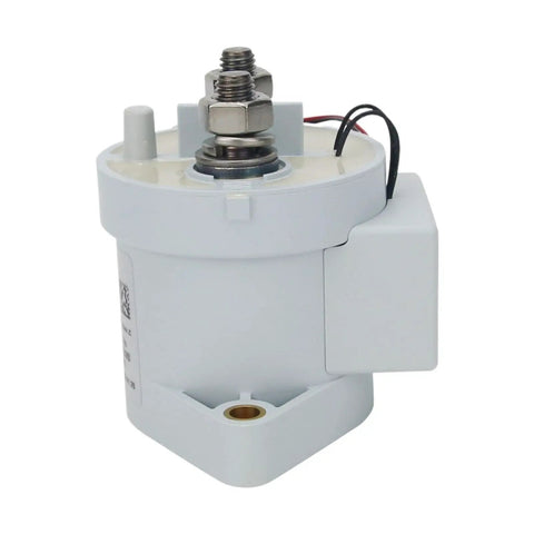 Heavy Duty 12V 1000A High Voltage Contactor Relay For Electric Rides With No Drama Plug And Play Wiring And Rock Solid Build Quality For New Energy Drives, side view showing terminals.