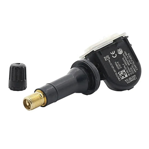 Ride Ready Tire Pressure Monitoring Sensors With Live Temp Gauges And Instant Alert Signals Knuckle Down Weatherproof Build Straight Plug Install For Chevy Volt 2017 To 2020 4 Pack close-up of tire pressure monitoring sensor with valve.
