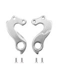 Rear Derailleur Hanger 96 CNC Aluminum 6061 2 Pack With Bolts For Mountain And Road Bikes Silver Anodized Finish Durable Shift Alignment