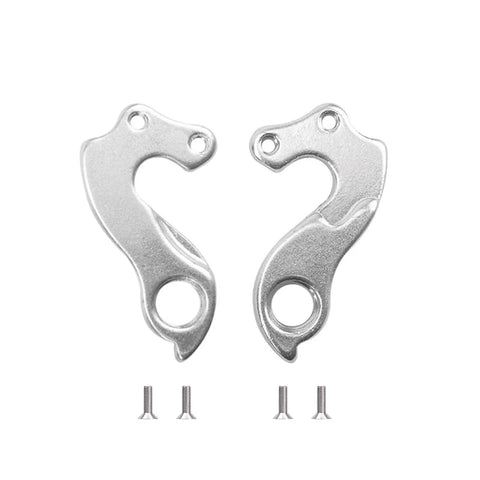 Rear Derailleur Hanger 96 CNC Aluminum 6061 2 Pack With Bolts For Mountain And Road Bikes Silver Anodized Finish Durable Shift Alignment