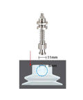 Heavy Duty Pneumatic Suction Cup Big Head With Silicone Nozzle 8mm Mounting Hole Double Layer Injection Molding detail view