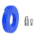 Shop Grade Heavy Duty Air Compressor Hose With C Type Quick Connect Fittings 5X8MM Rugged Polyurethane Pneumatic Tubing Non Kinking Workhorse Air Line For Garage Gear and fittings.