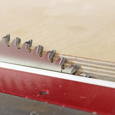 10 Inch Ultra Smooth Crosscut Saw Blade With 80 Teeth, Five Eighths Inch Bore, One Eighth Inch Kerf, Nickel Armor Coating cutting wood